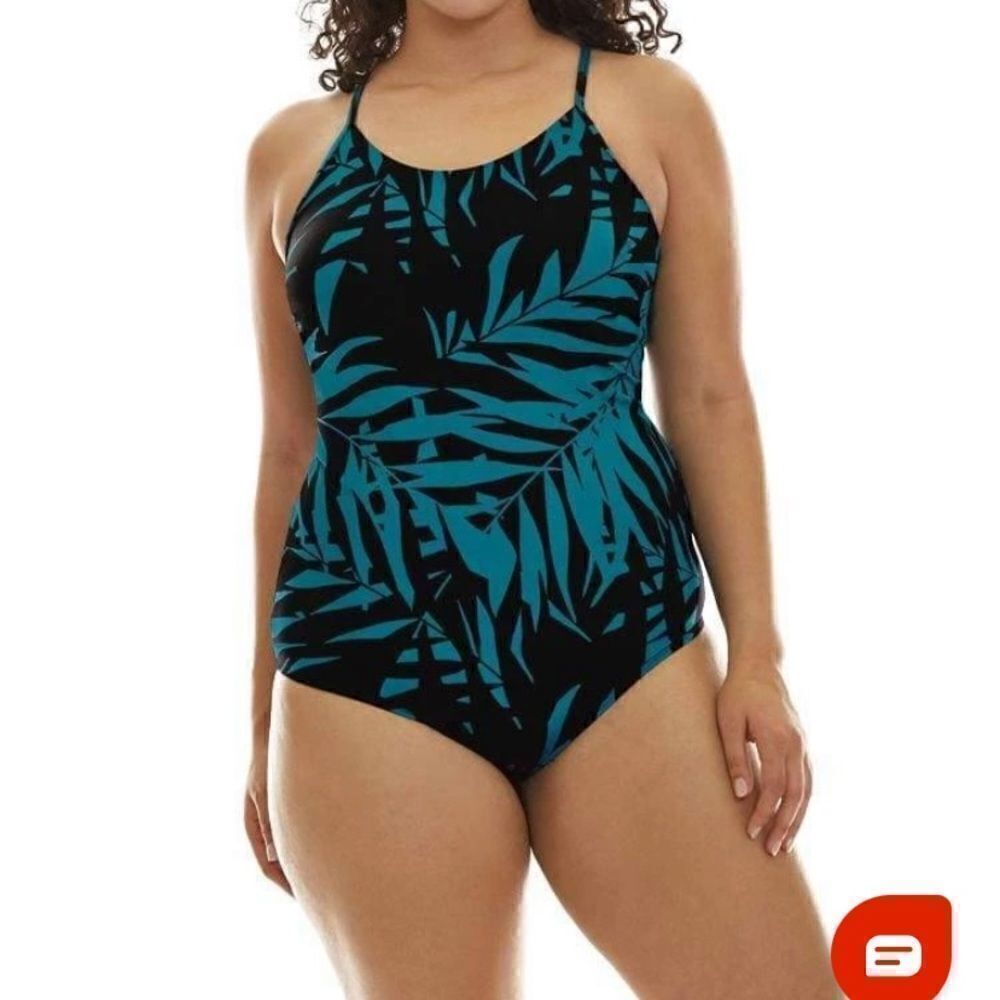 Scoop Back One Piece Swimsuit in Laguna